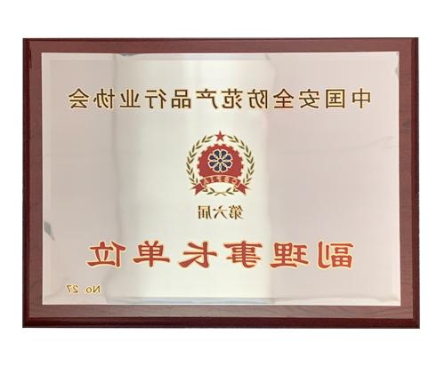 China security products industry Association vice chairman unit